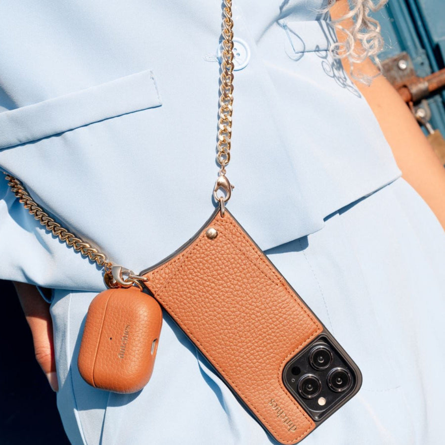 Collana per telefono | French | Marrone