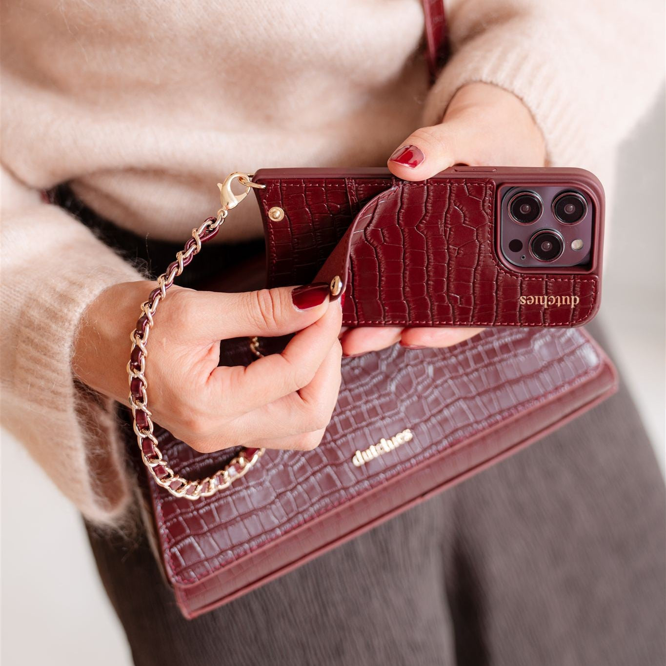 iPhone hoesje | Burgundy