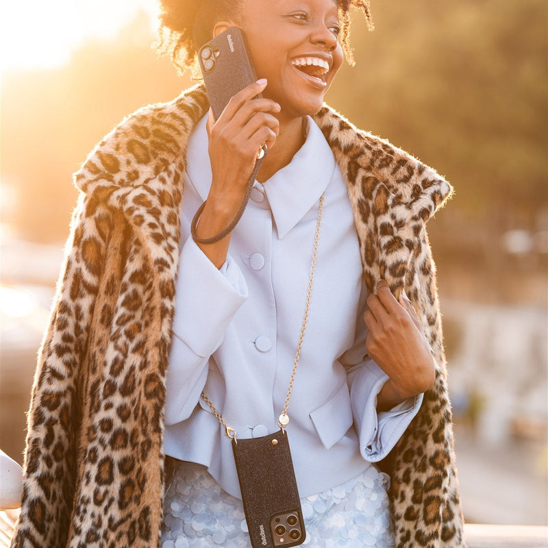 Phone Chain | Spanish | Denim Glitter