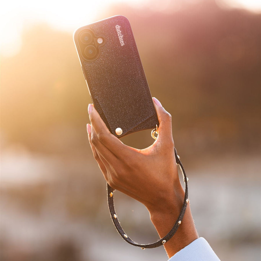 Ciondolo per telefono | Slimline Studs | Denim Glitter