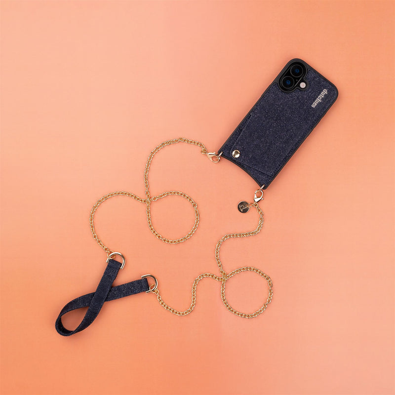 Phone Chain | Spanish | Denim Glitter