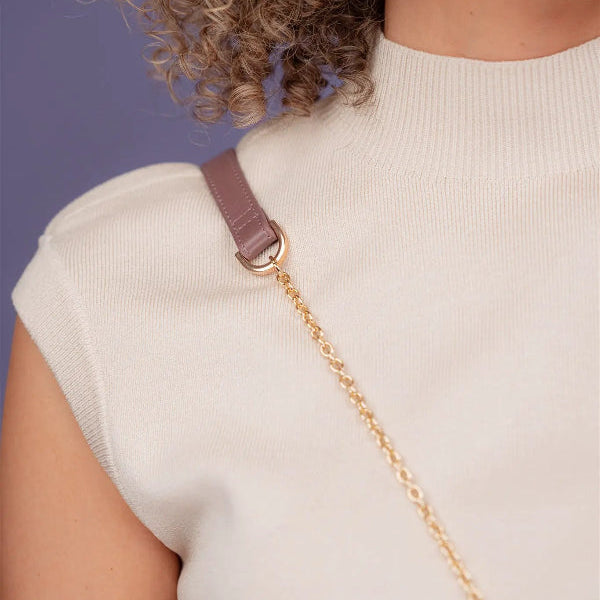 Spanish Chain Set | Samsung | Mauve strap detail showcasing trendy design and quality craftsmanship.