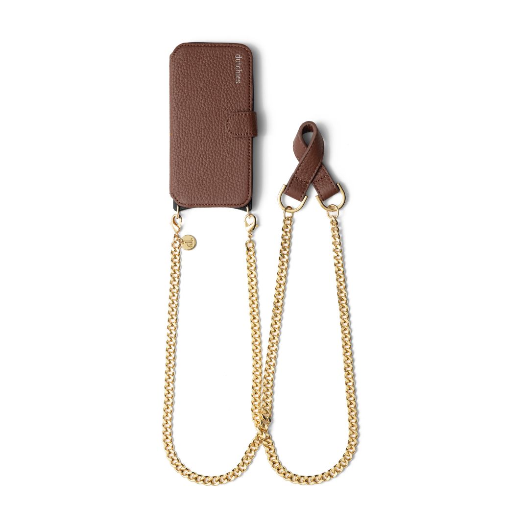 Phone Chain Bandolier Set | Wallet Samsung | Brown | Dutchies