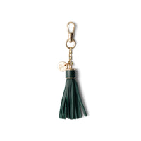 Dutchies | Tassel | Forest Green bag charm with gold details, perfect accessory for bag or keyring.