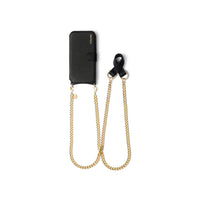French Chain-sæt | iPhone Pung | Sort