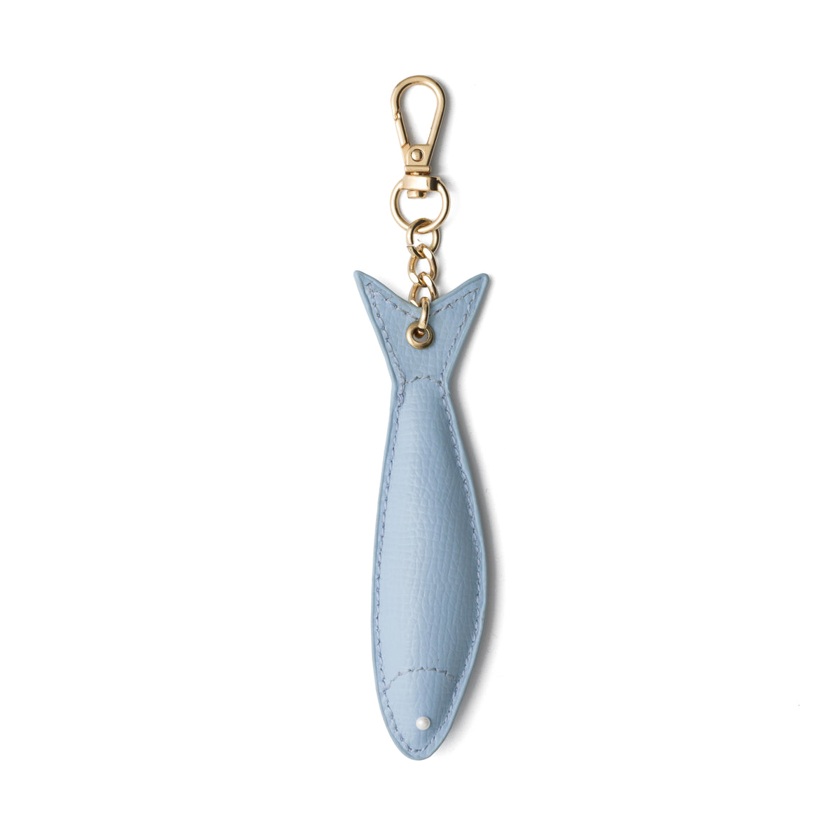 Keychain | Fish | Blue - a cheerful blue fish key charm with a secure clasp for easy attachment.