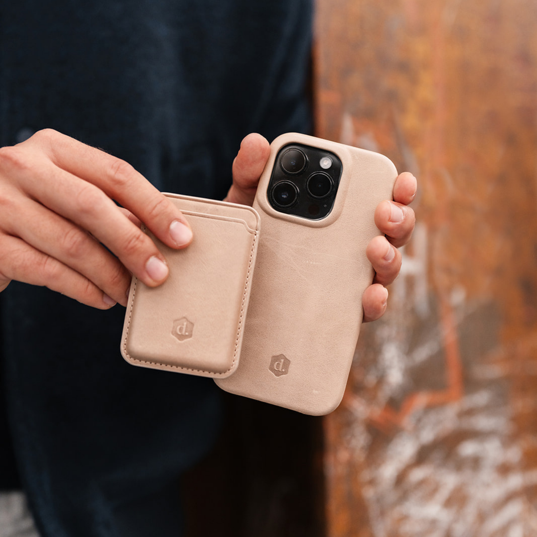 iPhone Case | Men | Beige | Full Leather design | Dutchies