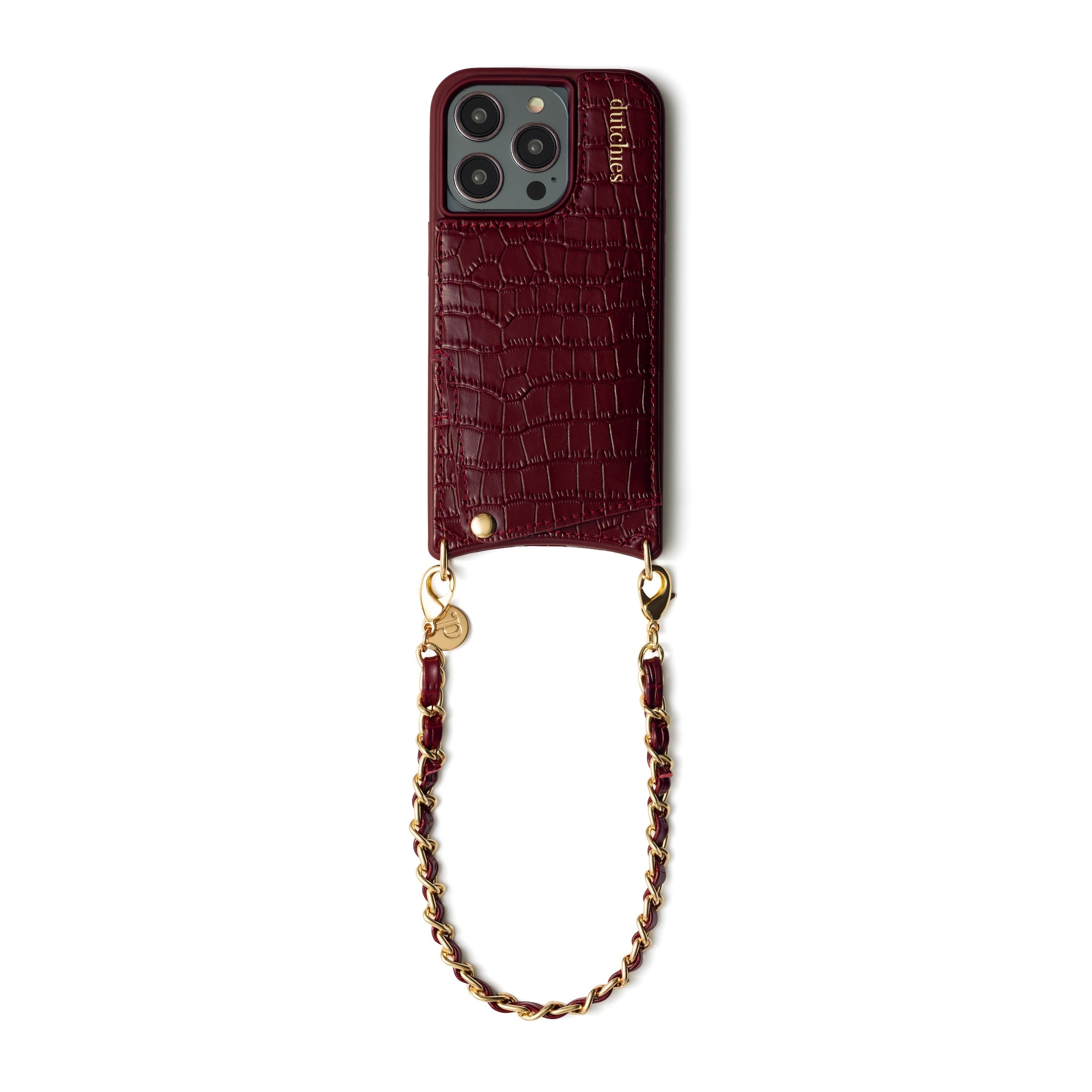 Phone Charm | Italian | Burgundy
