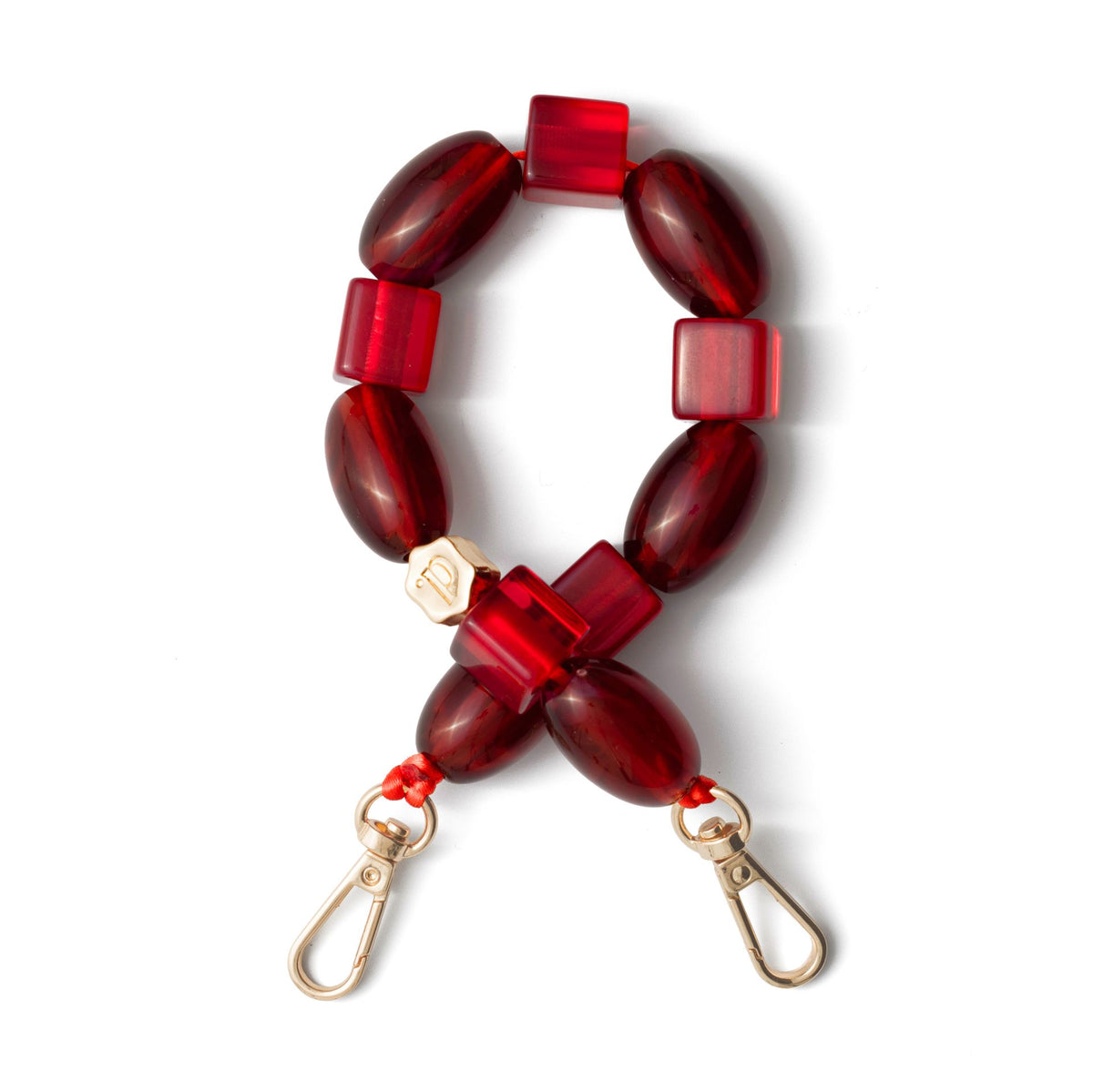 Phone Charm | Beaded | Franky - Red chunky beaded charm perfect for adding flair to your phone.