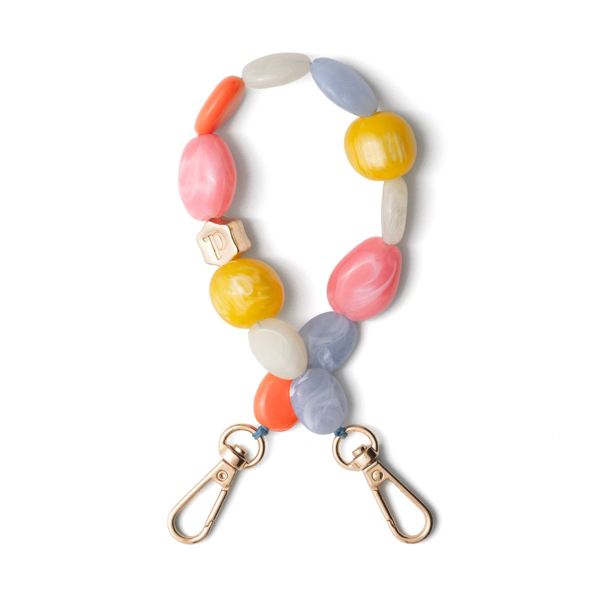 Phone Charm | Beaded | Aloha - colorful phone charm strap with cheerful beads and clips.