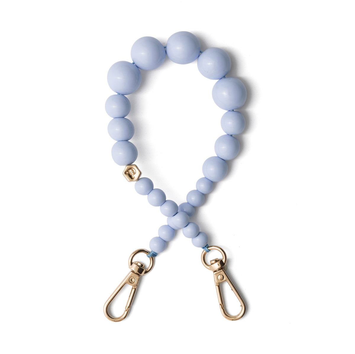 Phone Charm | Beaded | Liv - blue phone charm strap, part of the Power Women-collection, inspired by Liv Arnesen.