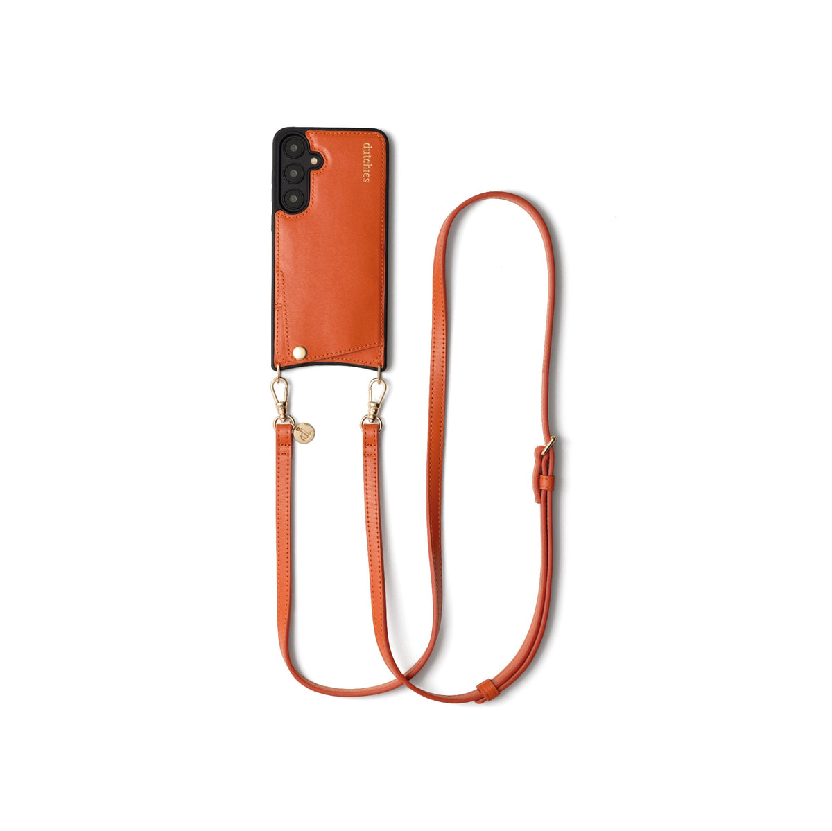 Classic set | Samsung | Orange - Stylish orange phone case with slimline strap for effortless elegance.