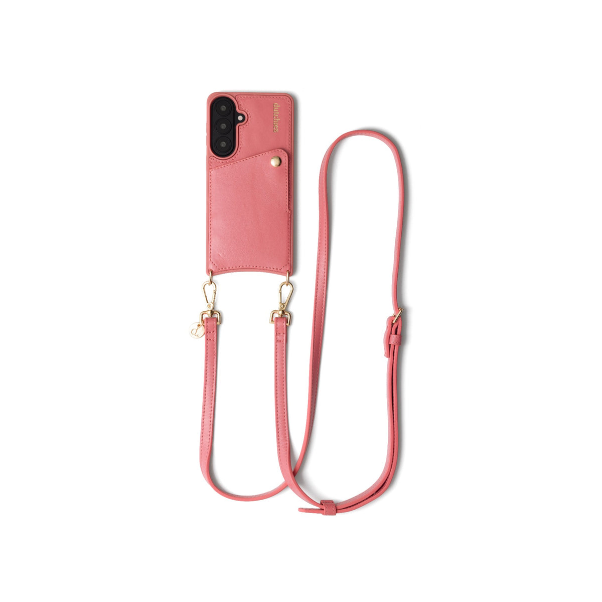 Classic set | Samsung | Pink - stylish leather phone case with a slimline strap.