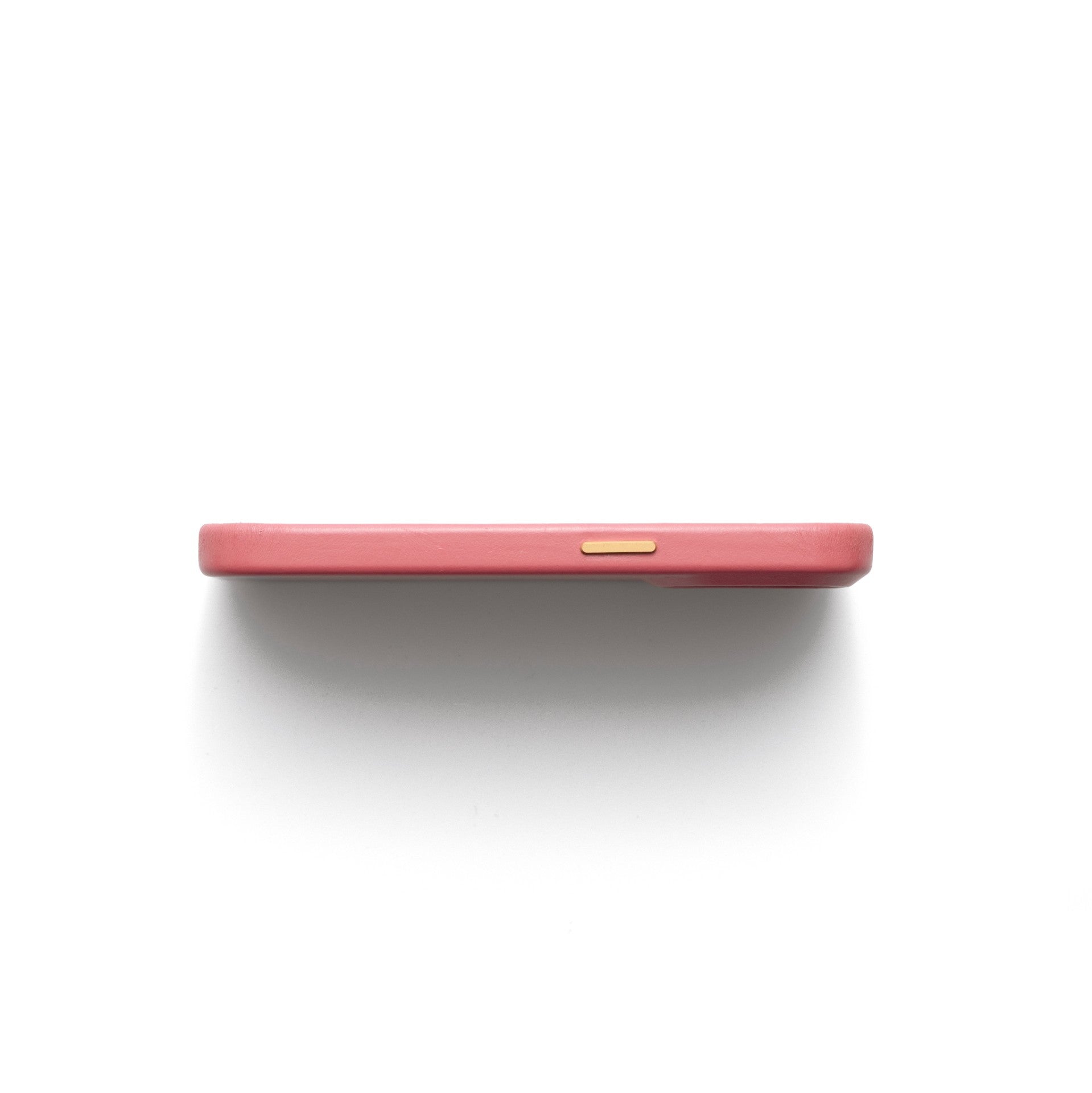 iPhone Case | Pink (Full Wrapped) shown from the side, highlighting its sleek design and premium finish.