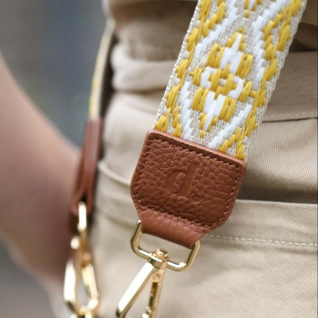 Moroccan Yellow Strap | Brown | Buy Now! | Dutchies