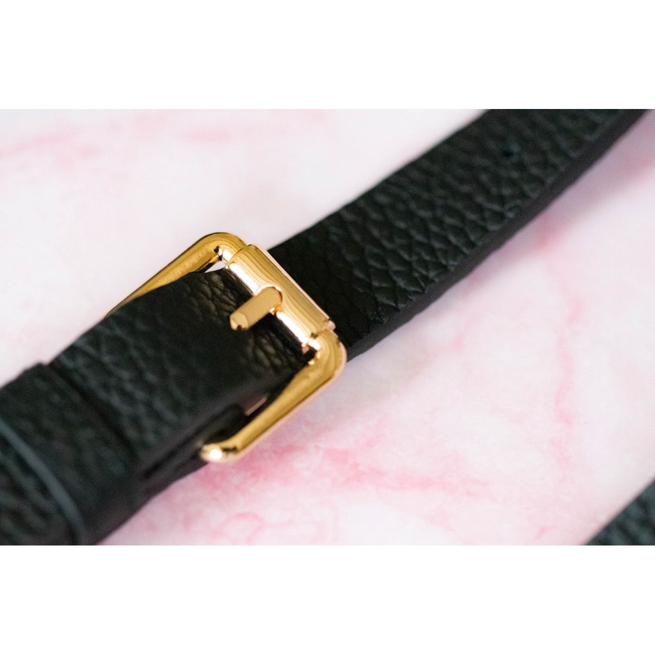 Slimline Leather Strap | 2 cm | Zwart Dutchies