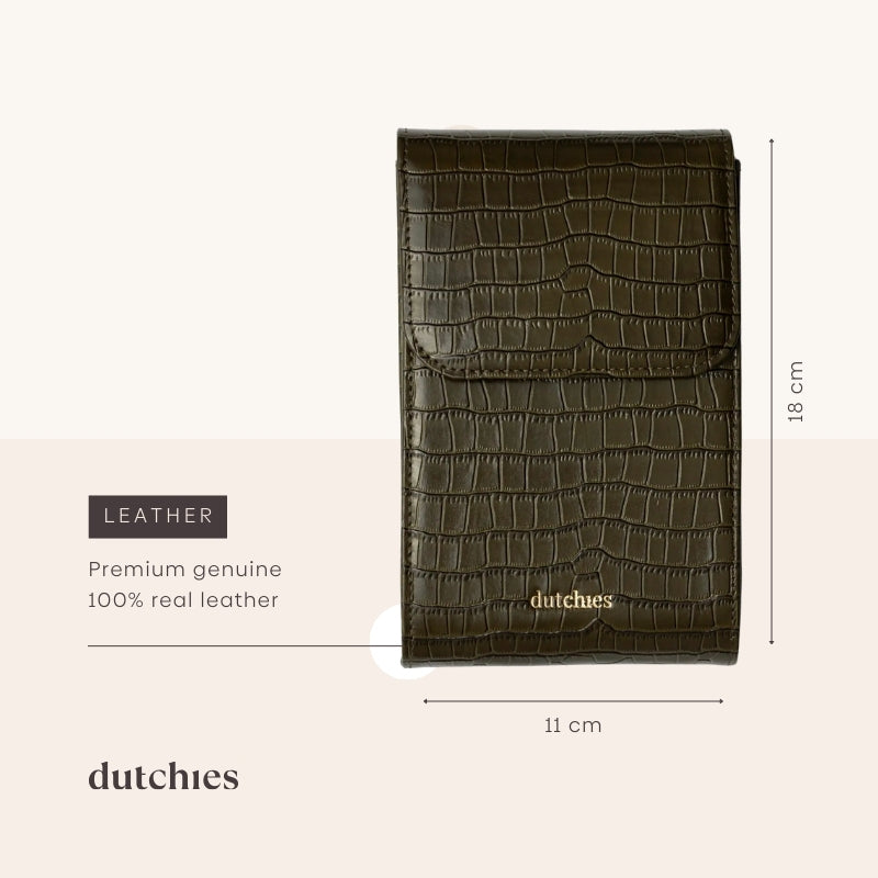 Sac de téléphone Juliet | Vert olive