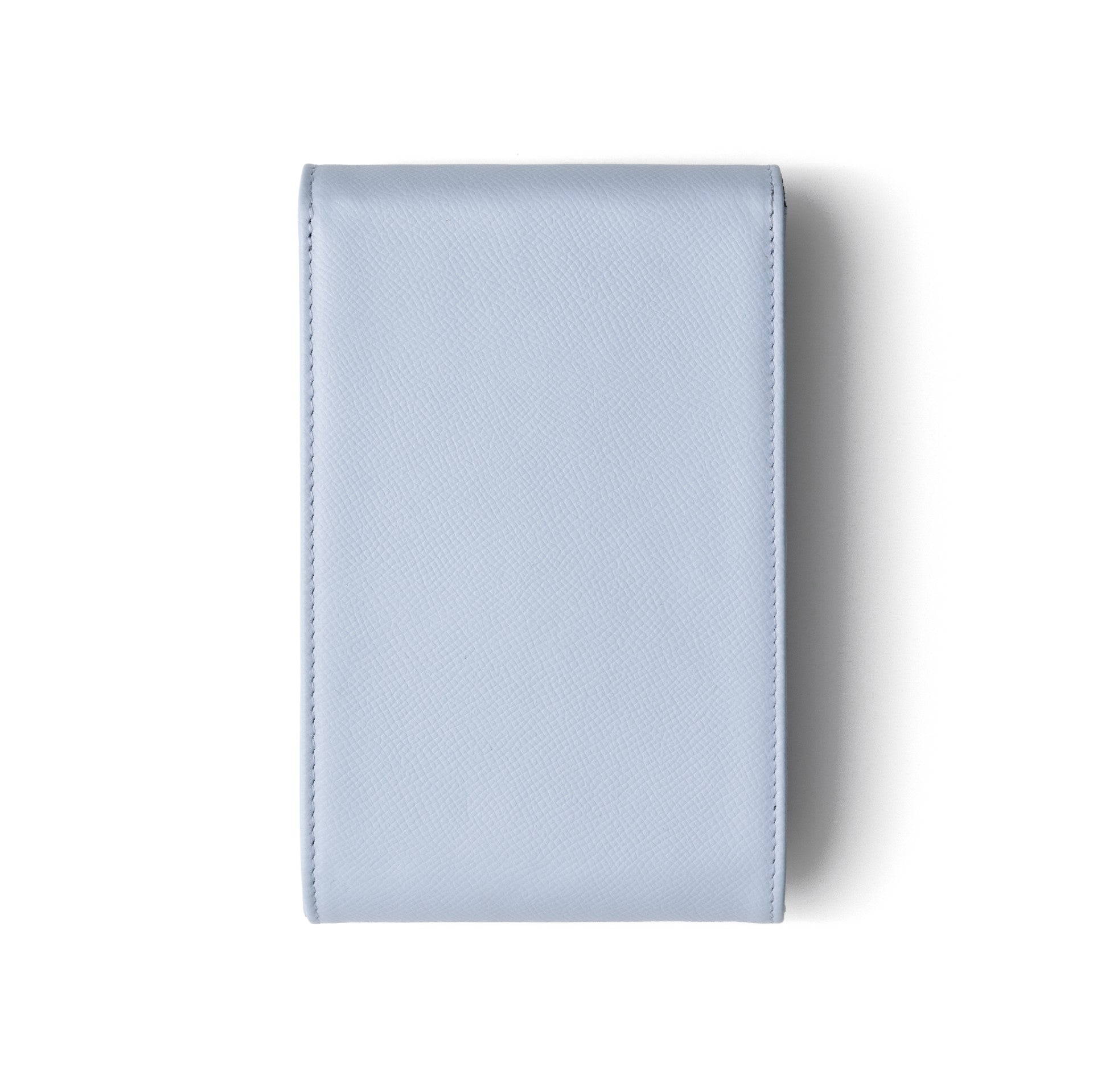 Phone Bag Juliet | Blue - Handmade leather phone bag in soft blue, perfect for any phone model.