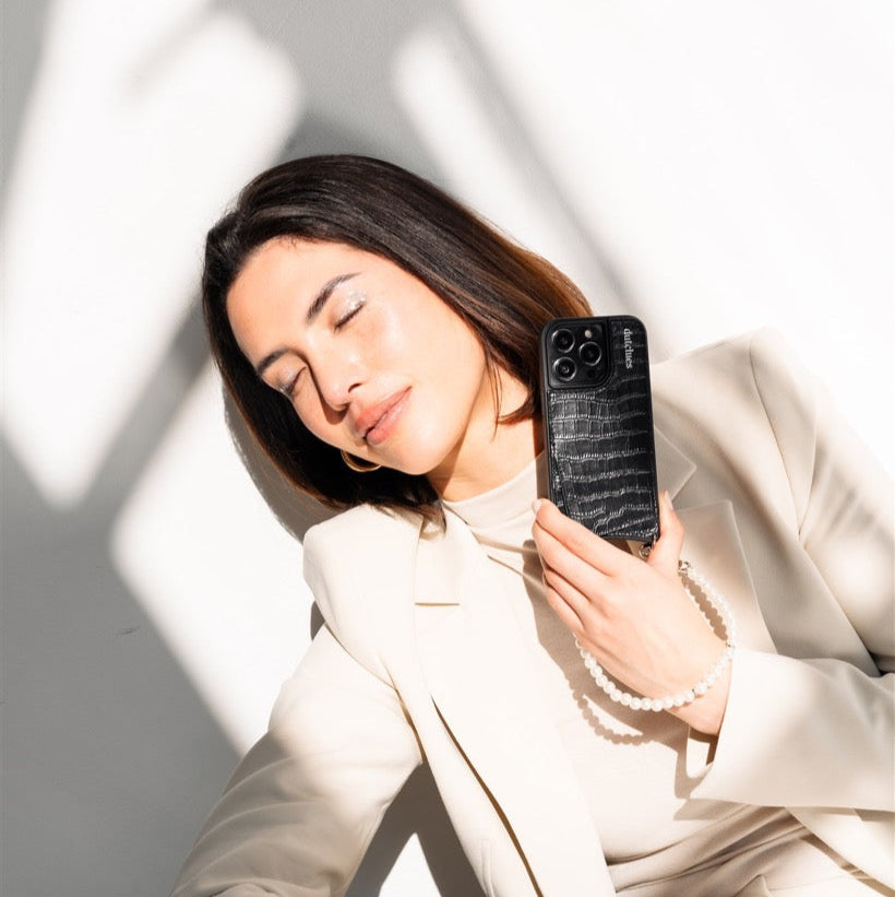 Charm Mary Set | iPhone | Noir | Silver