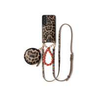 Luxury set | Samsung | Leopard featuring a stylish phone case, cardholder, and chic strap.