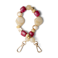 Phone Charm | Beaded | Mala featuring colorful beads and gold accents, perfect for showcasing courage and style.