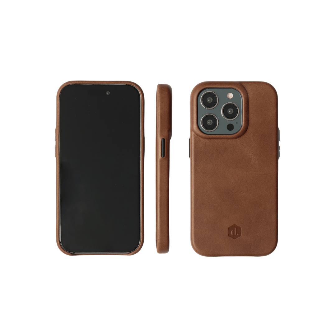 Magsafe Compatibel iPhone Case | Men | Brown | Full Leather | Dutchies