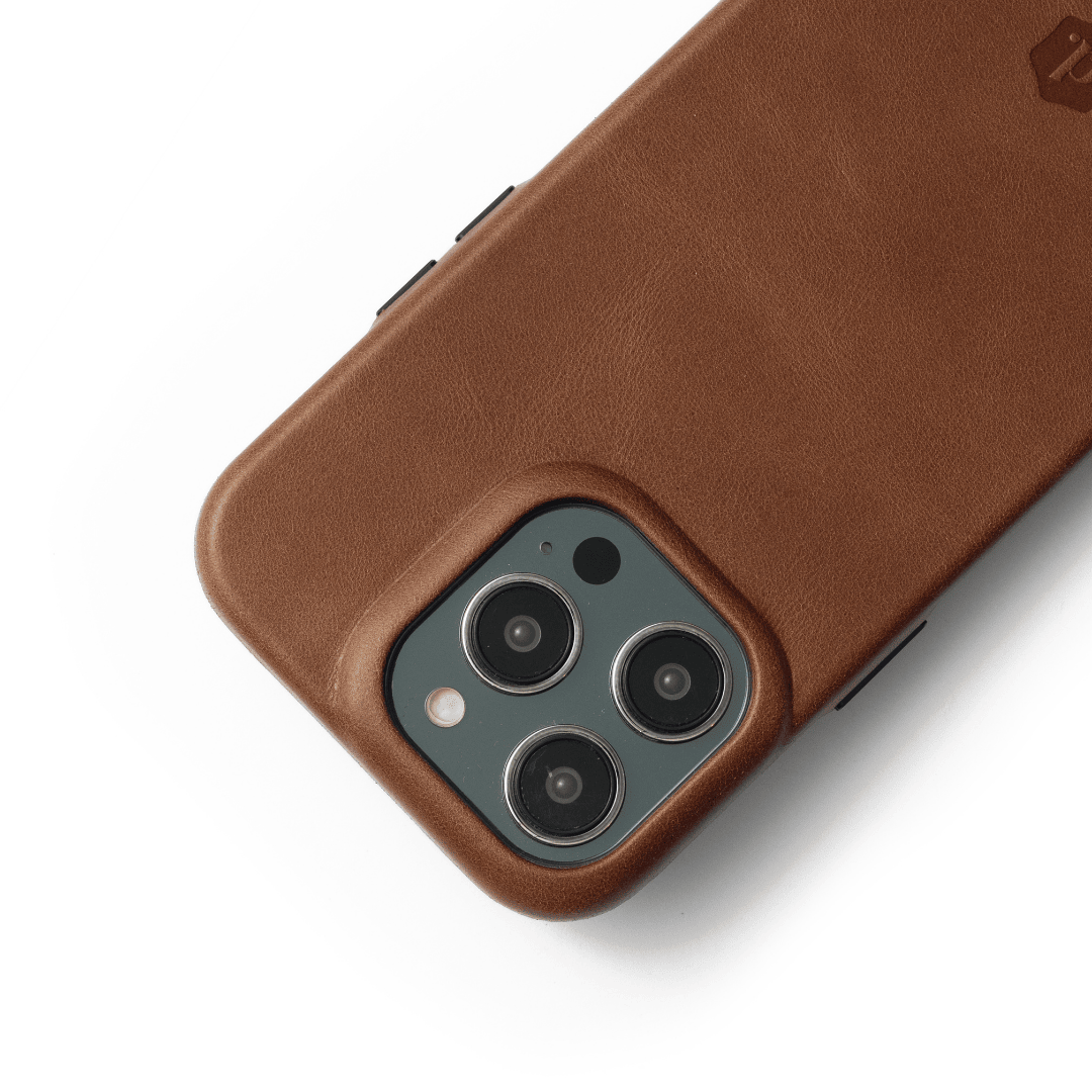 Magsafe Compatibel iPhone Case | Men | Brown | Full Leather | Dutchies