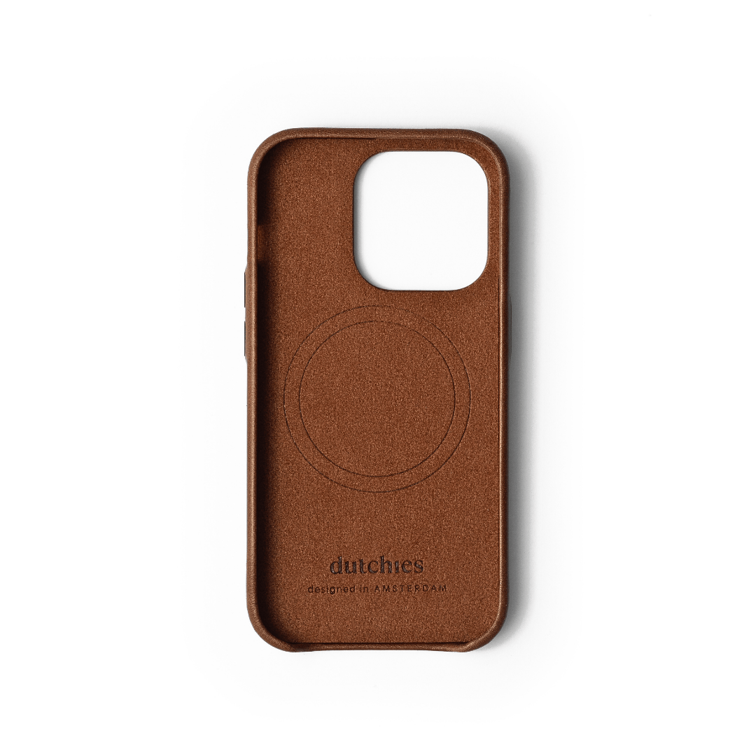 Magsafe Compatibel iPhone Case | Men | Brown | Full Leather | Dutchies