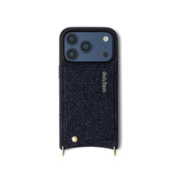 Custodia per telefono iPhone | Denim Glitter