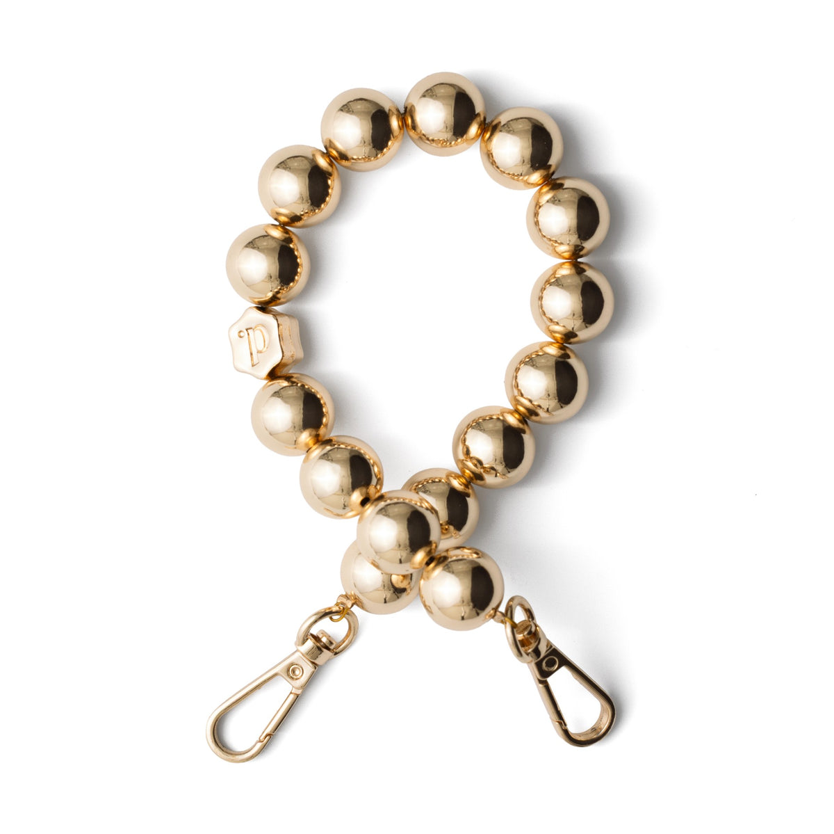 Gleaming gold Phone Charm | Beaded | Donna showcasing bold and glamorous design perfect for adding luxury to your style.
