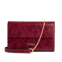 Belt Bag Set | Alei | Snake Red - Stylish red snake print bag with chain strap, perfect for chic outings.