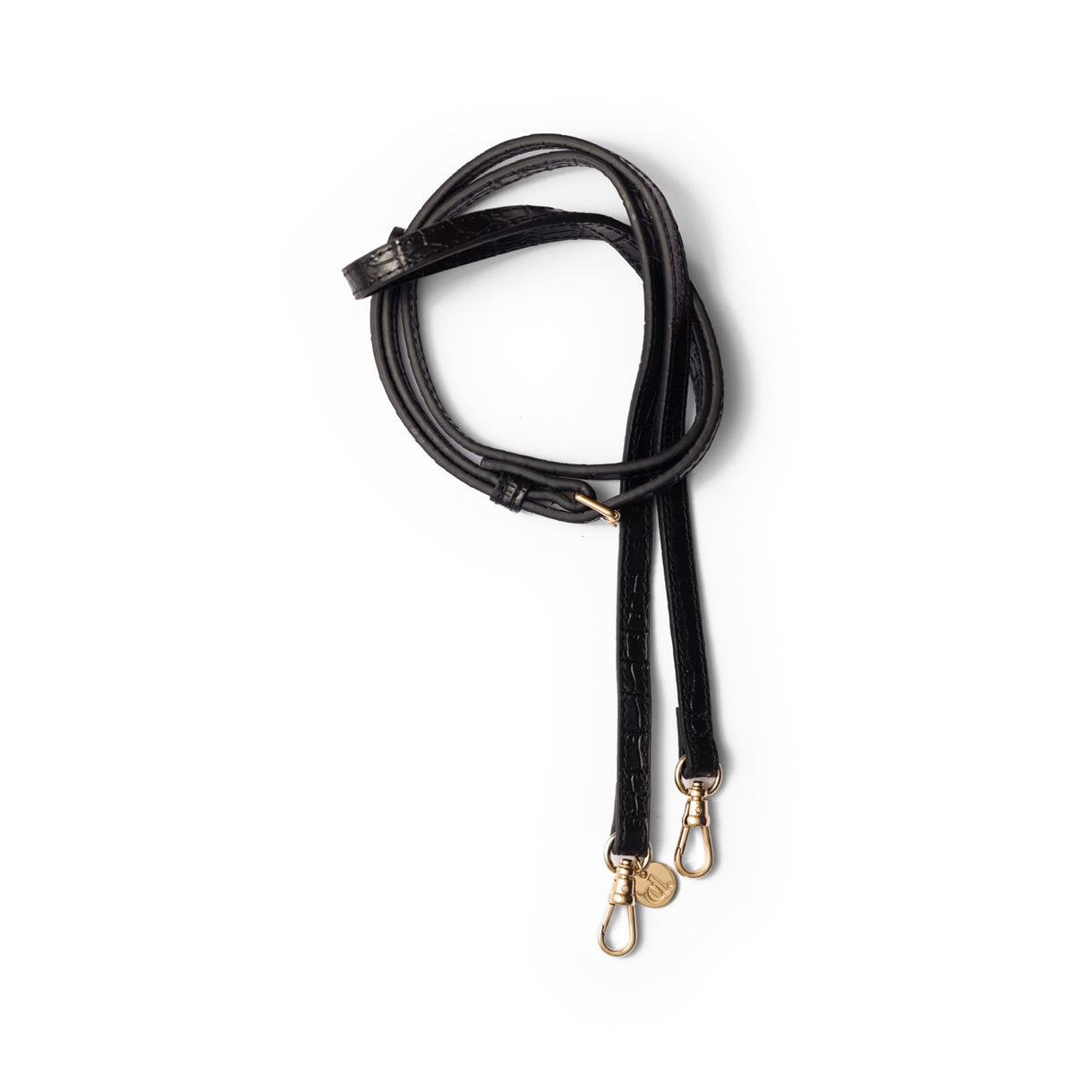 Phone Strap | Slimline Gold | Noir
