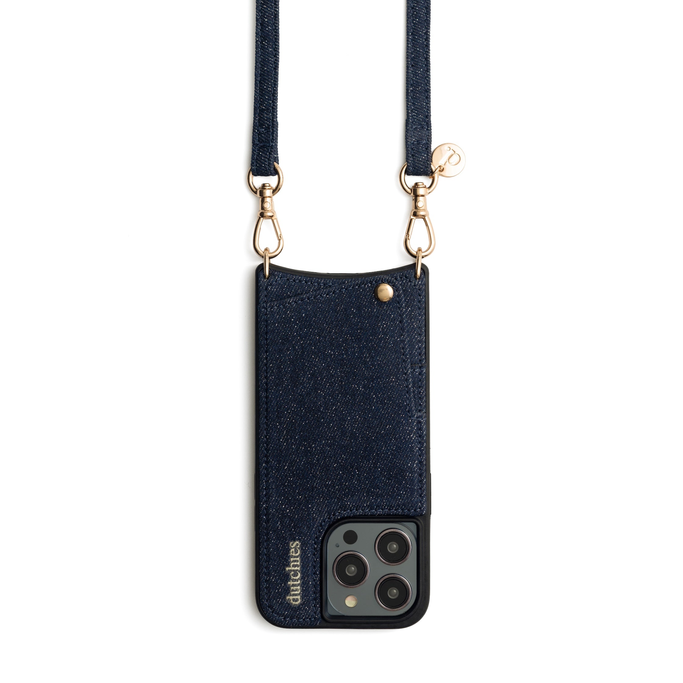 Phone strap | Slimline | Denim Glitter