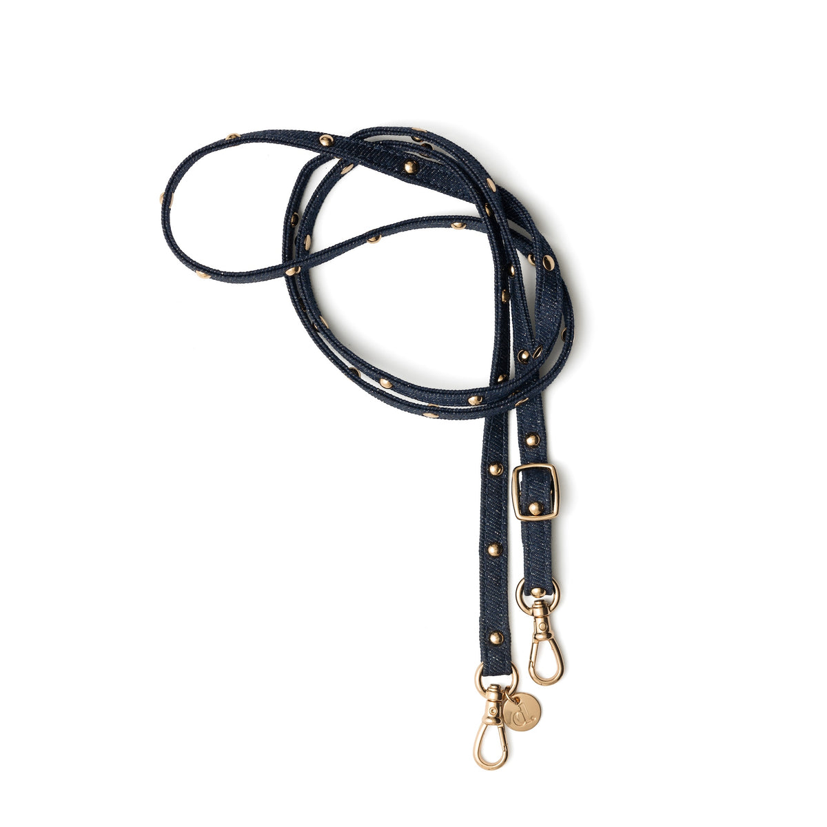 Phone strap | Slimline Studs | Denim Glitter