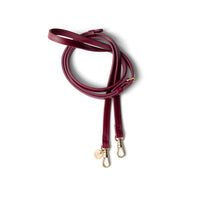 Phone strap | Slimline | Raspberry Red, chic and functional design with gold clips for easy attachment.