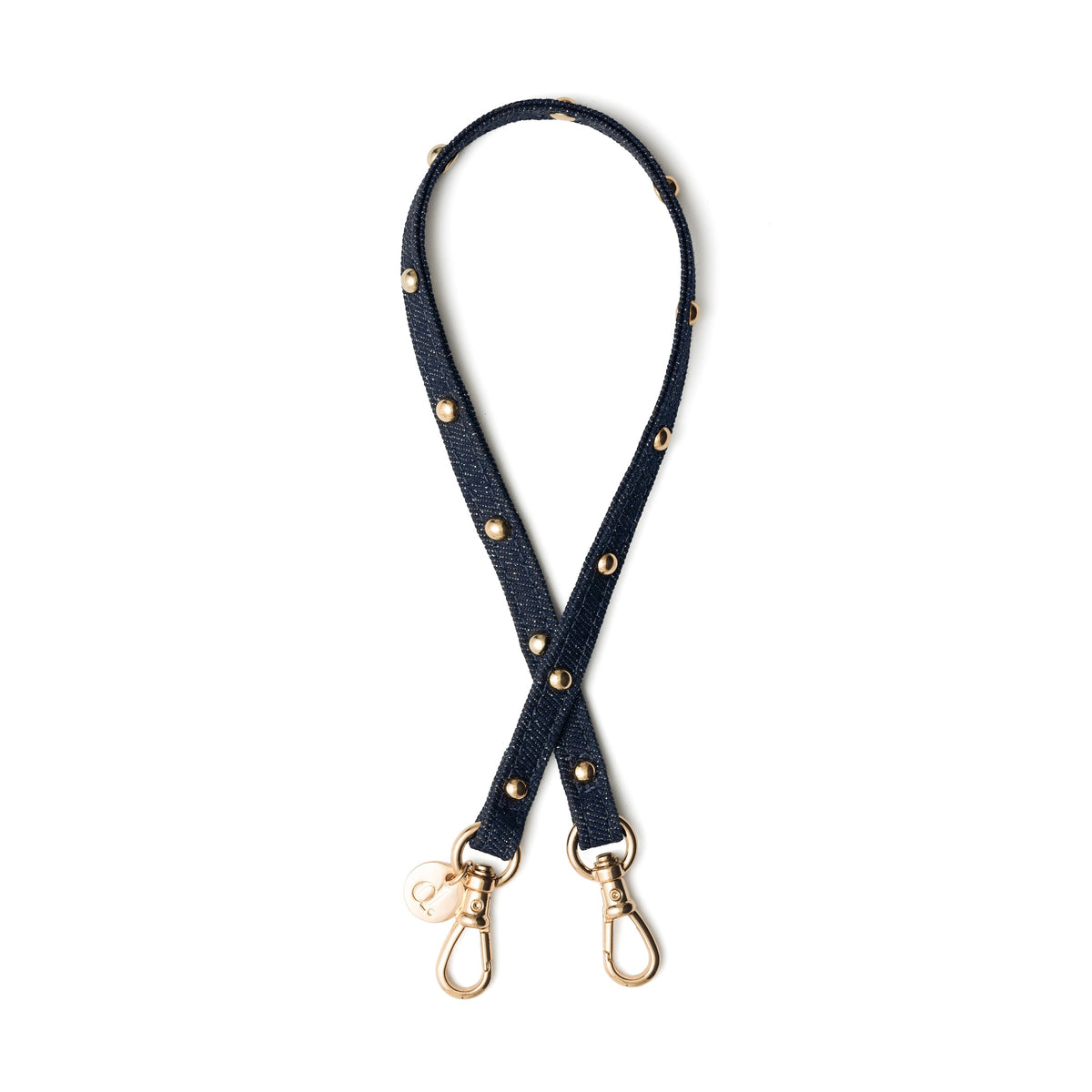 Phone Charm | Slimline Studs | Denim Glitter