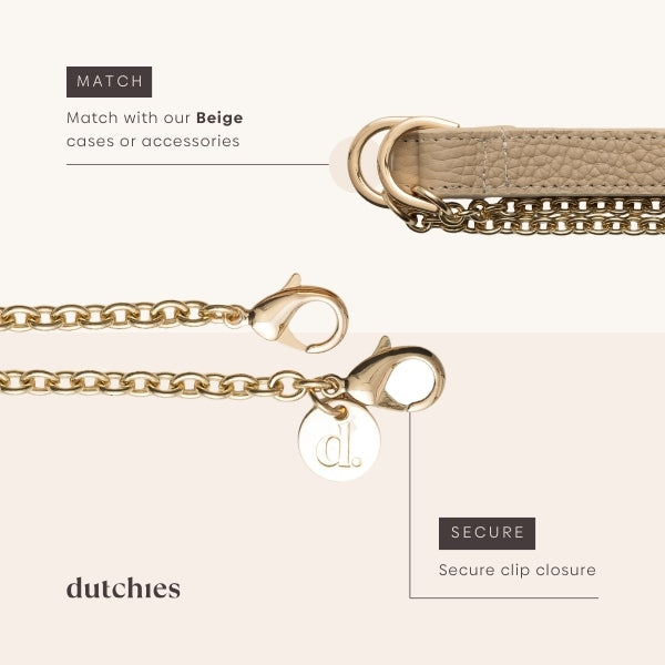 Spanish Chain Set | iPhone | Beige