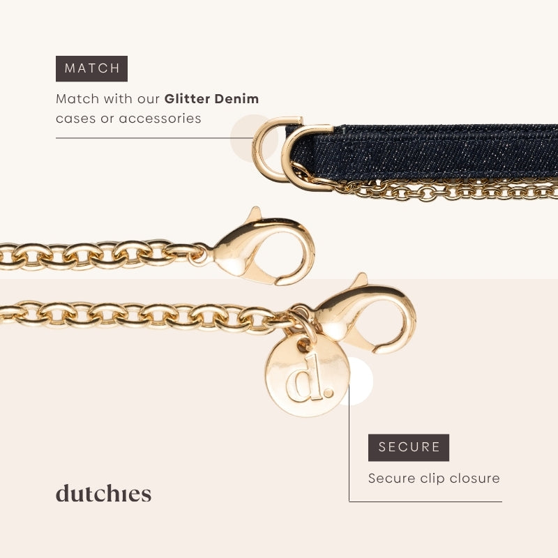 Spanish Chain Set | Samsung | Denim Glitter
