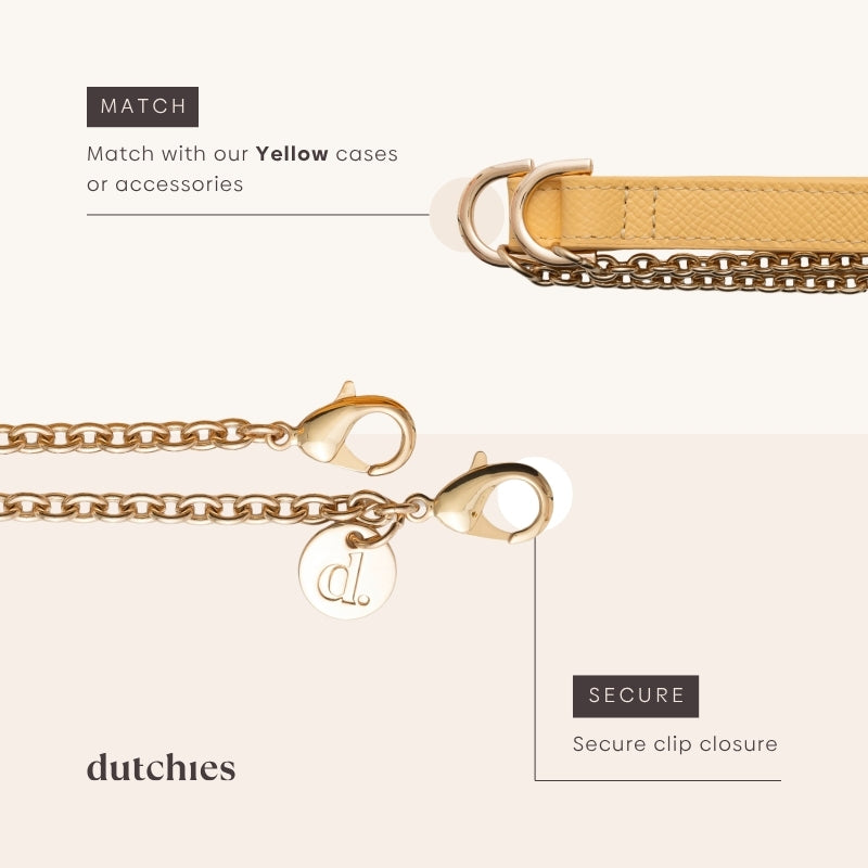 Spanish Chain Set | iPhone | Yellow