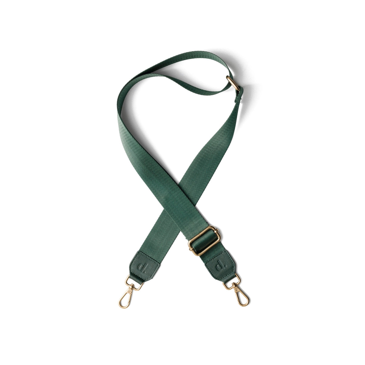Phone Strap | Basic | Forest Green - stylish handmade crossbody strap in forest green with high-quality metal clips.