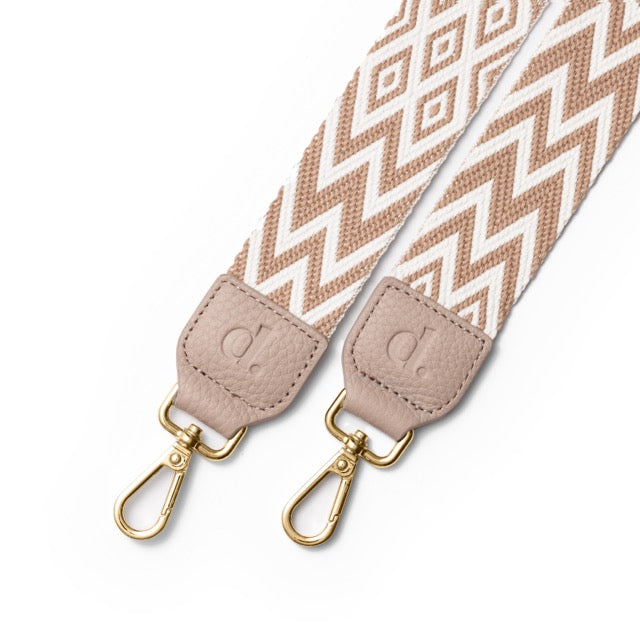 Beige Chevron Strap | Beige | for your smartphone | Dutchies