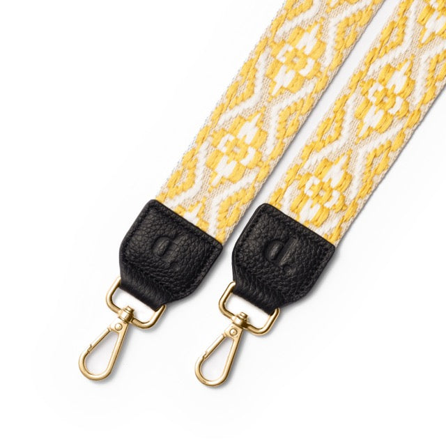 Moroccan Yellow Strap | Black