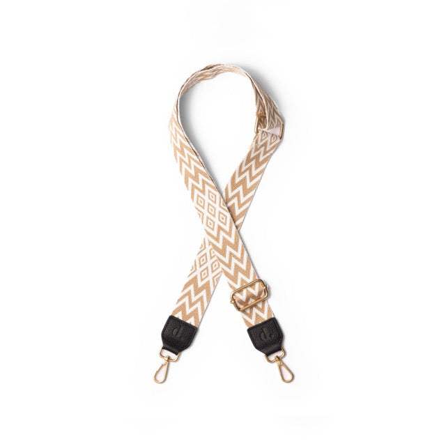 Beige Chevron Strap | Black | for your smartphone | Dutchies