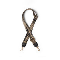 Sangles de téléphone | Chevron tribal | Noir