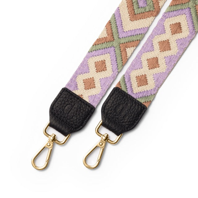 Phone Cord Cleo Lilac Strap | Black | Dutchies