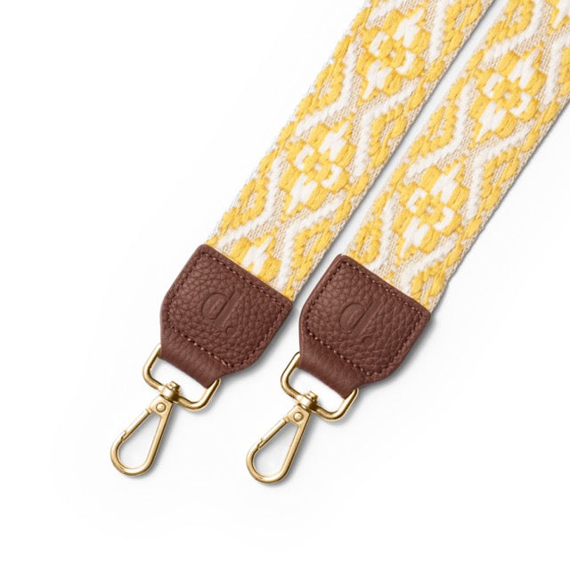 Moroccan Yellow Strap | Brown