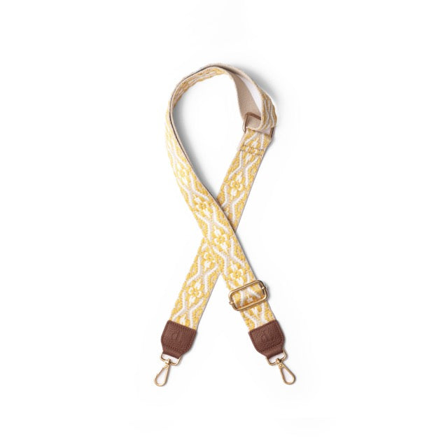 Moroccan Yellow Strap | Brown