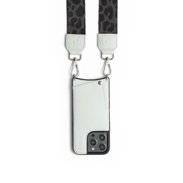 Grey Leopard | Phone Strap | Ice blue | Buy now! | Dutchies