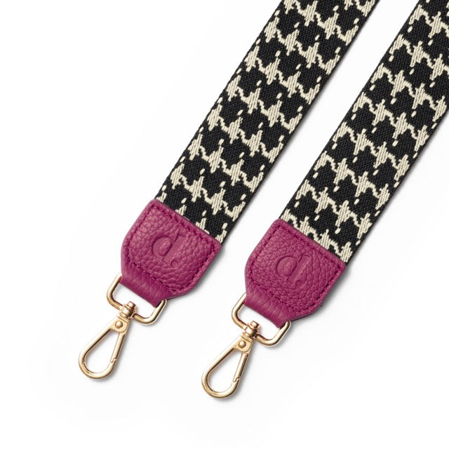 Pied de Poule | Phone Strap | Ruby