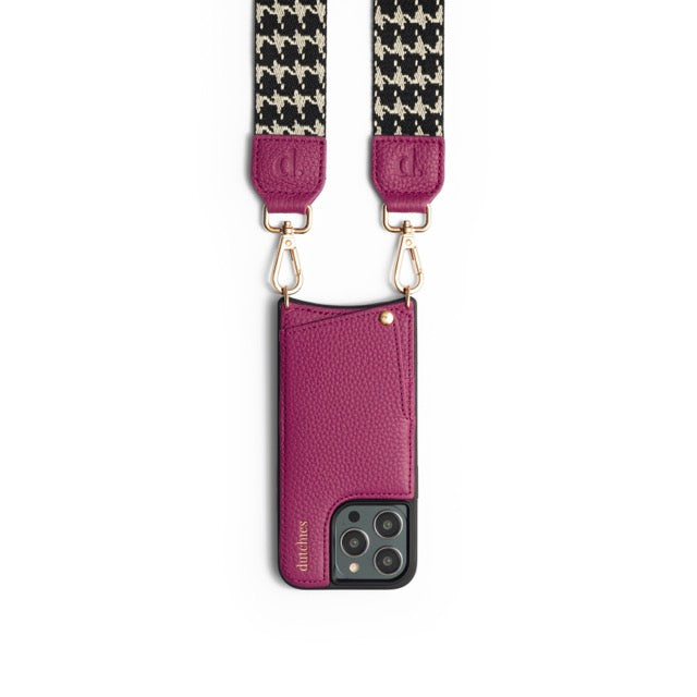 Pied de Poule | Phone Strap | Ruby